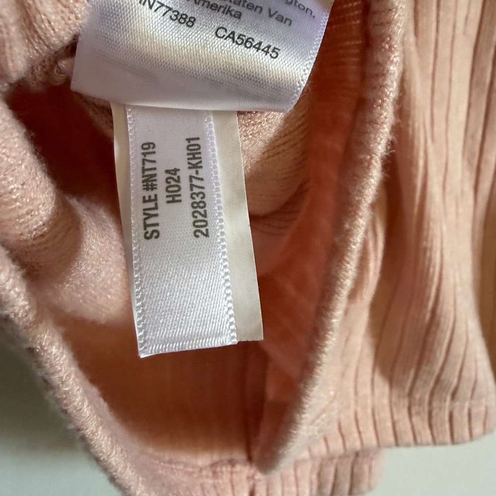 Madewell Pale Blush Pink Relaxed Button- Front Cardigan Knit Top size XS EUC - Picture 12 of 12